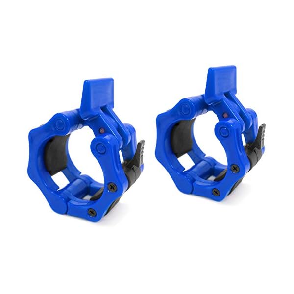 Prosource Fit Olympic Barbell Clamp Collars Quick Release Pair of 2-inch Durable Barbell Clips for Weightlifting… - Image 3
