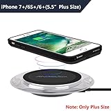ANGELIOX Wireless Charger with Qi Wireless Charging Receiver Case for iPhone 7 Plus/6S Plus/6 Plus(5.5