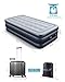 AYCLIF Upgraded Air Mattress Twin Size Blow Up Raised Airbed, Cup Hole Inflatable Mattress with Built-in Electric Pump Easy to Transport & Store and Repair Patches Included, 80x39x18 inches