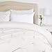 Amazon Brand – Pinzon Pinch-Pleat Duvet Cover Set, King, White