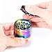 Herb Grinder, Metal Spice Grinders with Pollen Catcher, Herbs Mill Crusher 4 Piece, Super Smooth, 2 inch (50 mm) - Rainbow Color