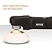 SPTA White Car Polisher Pad Bonnet Terry Cloth Pads Waxer/polishing Cover for Car Polisher Pack of 5Pcs (5''-6'')
