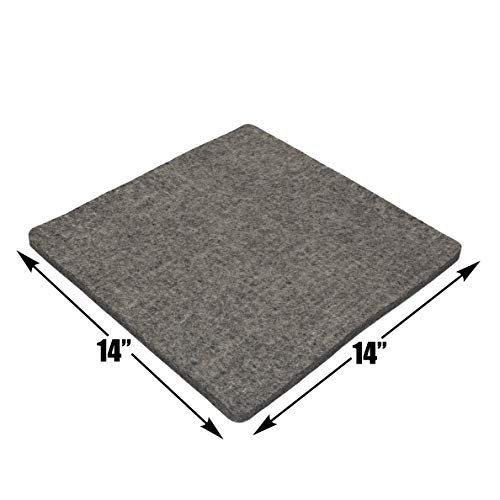 Ecoigy 14" x 14" Wool Ironing Pad, 1/2" Thick Wool Pressing Mat for