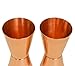 Copper Jigger Shot Glasses - 100% Copper Double Jiggers - 2oz / 1oz 3 5/8