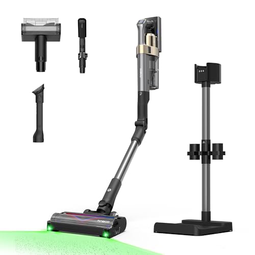 Tineco Pure One A90S Cordless Vacuum Cleaner, 270AW Vacuum, 105 Min Autonomy, 3DSense Master Brush, 150° Green LED Light, 180° Foldable, Suitable for Pet Hair/Carpet/Hard Floors