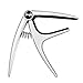 Ukulele Capo, Aluminium Alloy Spring Capo for Ukulele -Trigger Style,Lightweight & Good Hand Feeling Also Guitar(Silver)