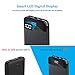 YPLANG Portable Charger Built in Two Cables Mini Power Bank Outdoors 9000mAh Ultra Slim High- Speed Charging External Battery Charger 3 Output & Dual Input with LCD Display for Android, iPhone, iPad(2.0) , Black (DS01)