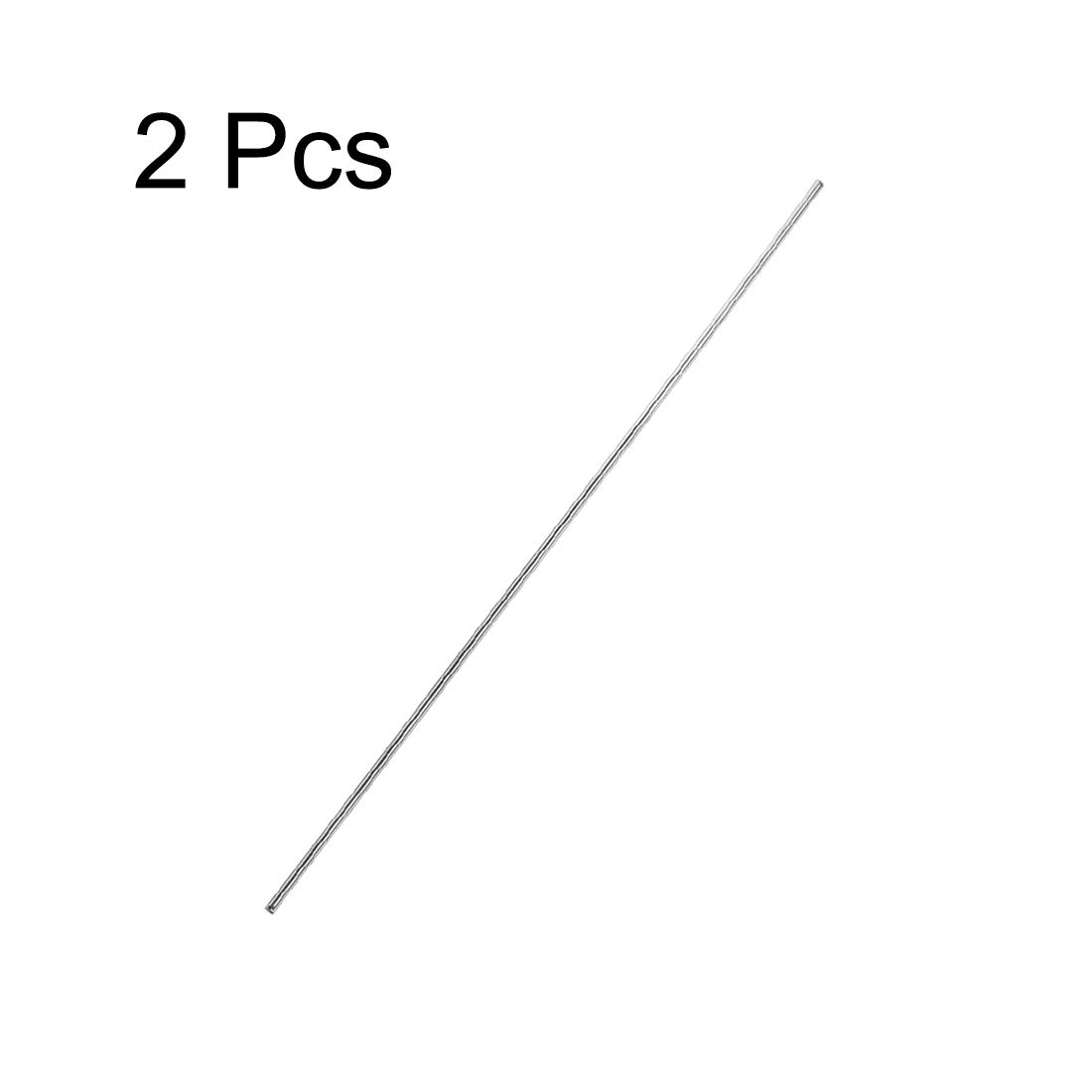 sourcing map 1.5mm x 200mm 304 Stainless Steel Solid Round Rod for DIY Craft - 2pcs - Image 4