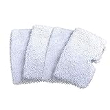 OUDER Washable Replacement Cleaning Mop Pads for Shark Steam Mop Pocket Microfiber Pads for S3500 series, S3601 and S3901 (4)