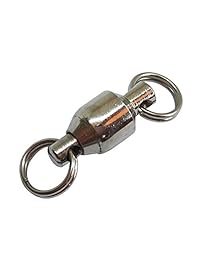 Unclesport   50 rodamientos de bolas de pesca giratorios con anilla dividida 7LB 121LB para agua dulce, agua salada, bajos, pesca, carpa, pesca