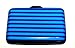 Scansafe Fashionable Aluminum Wallets Identity Theft Blocker - Designer Collection (Blue)