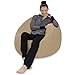 Sofa Sack - Plush, Ultra Soft Bean Bag Chair - Memory Foam Bean Bag Chair with Microsuede Cover - Stuffed Foam Filled Furniture and Accessories for Dorm Room - Camel 3'