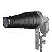 Haoge Metal Conical Snoot with Honeycomb Grid and Color Gel Filter Kit for Bowens Mount Studio Strobe Monolight Photography Flash Light