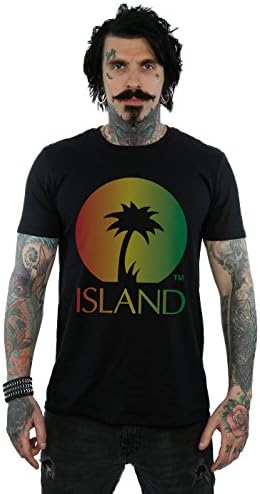 Absolute CultIsland Records Men's Distressed Logo T-Shirt