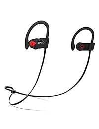 SENSO Auriculares Bluetooth, mejor inalámbricos deportivos con micrófono IPX7 impermeable HD estéreo a prueba de sudor para gimnasio, correr, entrenamiento, 8 horas de batería, cancelación de ruido auriculares