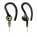 Philips SHQ1400CL/00 ActionFit Sport Headphones (3 Wearing Styles, Optimal Sound Performance) - Black/Green