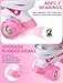 Otw-Cool Adjustable Roller Skates for Girls and Women, All 8 Wheels of Girl's Skates Shine, Safe and Fun Illuminating for Kids