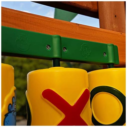 Gorilla Playsets 07-0010 Tic Tac Toe Spinner Activity Panel for Swing Sets, Yellow - Image 4