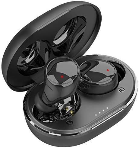 EDYELL True Wireless Earbuds Bluetooth 5.0 Headphones IPX8 Waterproof in-Ear Built-in Mic CVC 8.0 Noise-Cancelling Headset