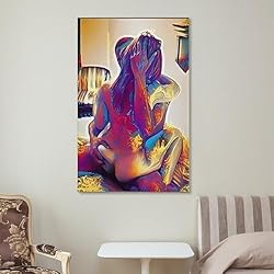 Couple Sex Erotic Abstract Art Aesthetic Poster for