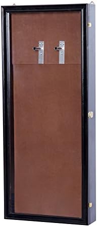 HOMCOM Guitar Shadow Box Lockable Display Security Case - Black