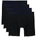 DAVID ARCHY Men's Boxer Briefs, 3 Pack Rayon Made From Bamboo Cool Underwear with 3D Support Pouch,Soft and Durable for Men