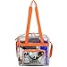 Eastsport Clear Stadium Approved Tote, Orange