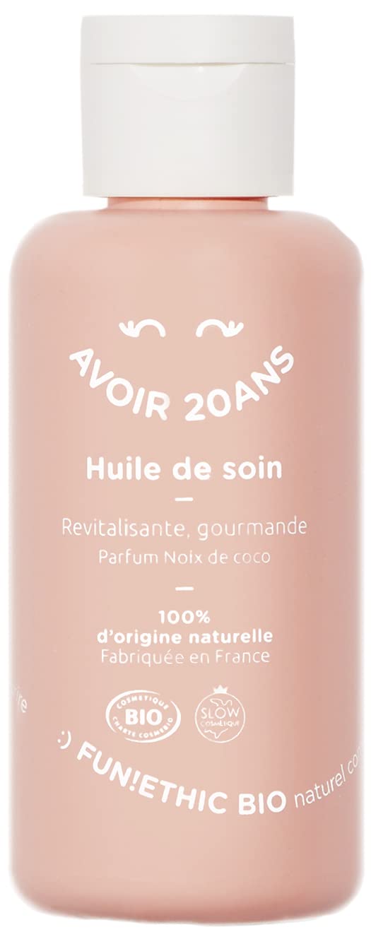 Fun'Ethic Avoir 20 Ans HM20 Luxury Well-Being Oil Cosmebio Certified Organic 100 ml Pleasure and Relaxation