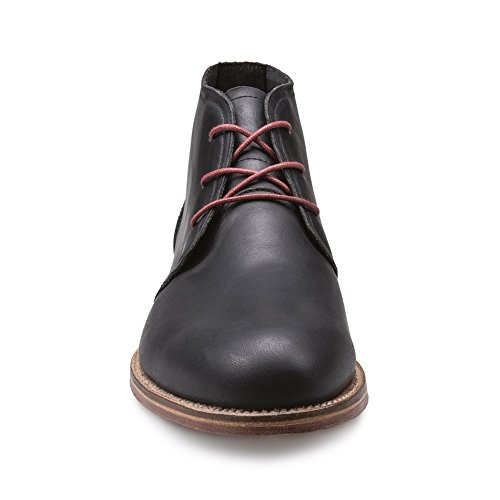 Shoeslulu 28" Premium Oxford Desert Boot Dress Round Waxed Canvas Shoe Laces (28 in. (72 cm), Bordeaux Wine) - Thumbnail 2