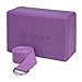 Gaiam Yoga Block + Yoga Strap Set, Purple
