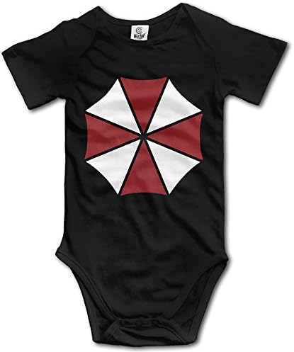Kids Baby Resident Evil Umbrella Logo Sleeveless Romper Jumpsuit Black