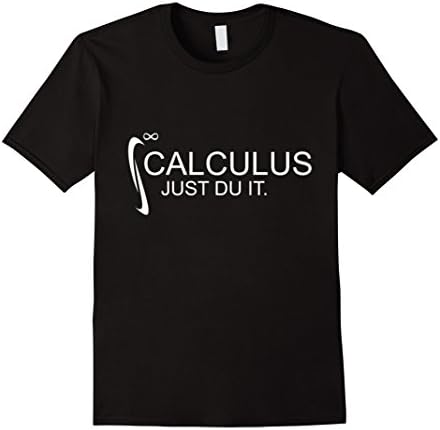 Men's Calculus Just Du It Math T-Shirt XL Black