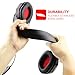 JAMSWALL LED Stereo Gaming Headset, 3.5mm Gaming Headse for PS4, PC, Xbox One Controller, Noise Cancelling Over Ear Headphones with Mic, LED Light, Bass Surround, Soft Memory Earmuffsthumb 2