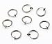 316L Surgical Stainless 8 Tone Color Fake Piercing Rings Ear Nose Lip Earrings Body Jewelry