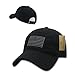 Rapid Dominance Polo Style USA Caps, Tonal Flag, Black