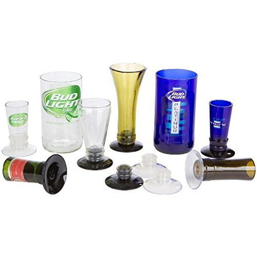 Creator's Bottle Cutter - Ultimate Suite Edition W/BLACK Bottle Neck Cutter - Set of 4 Glastoppers - Abrasive Stone - Google Rated Number 1 Best DIY Bottle Cuttting System Worldwide - Made In The USA - Thumbnail 4