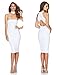 ALAIX Women's Off Shoulder Sleeveless Sexy Mini Bandage Party Evening Dress