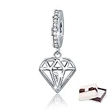 BAMOER 925 Sterling Silver Love In My Heart Charms Pendant for Charms Bracelet