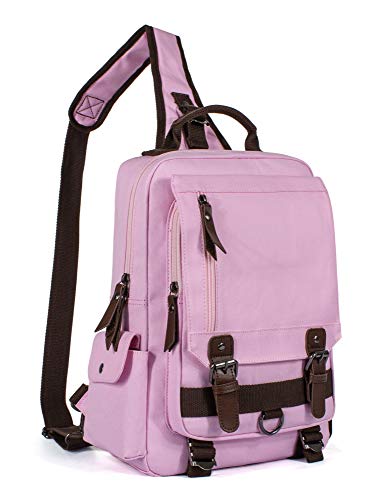 leaper retro messenger bag canvas shoulder backpack travel rucksack sling bag