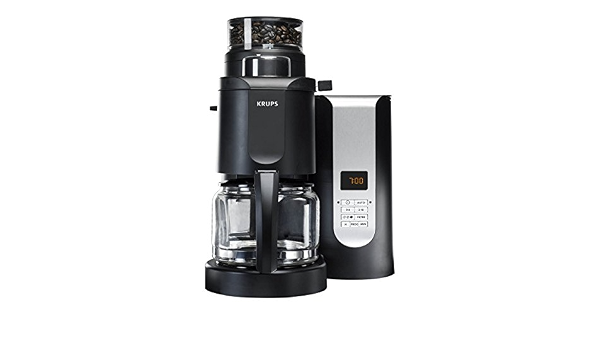 Krups KM700551 Cafetera de Filtro con Molino, Color Negro con Cromo :  Amazon.com.mx: Hogar y Cocina
