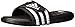 adidas Unisex Adissage Cloudfoam Slides Sandal, Black/White/Black, 7 US Men