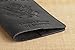 Shvigel US Leather Passport Book Cover - Thin American Travel Passport Holder - Premium International USA Passport Protector Case for Women Men (Black Vintage New)