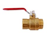 LDR 022 2265  1-inch IPS Full Port Heavy-Duty FIP Ball Valve Lead-Free Brass