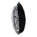 OJIA Stylish Sequin Mermaid Throw Pillow Cover with Magical Color Changing Reversible Paillette Design Faux Suede Decor Cushion Pillowcase 16 X 16 Inch (Blue and White)