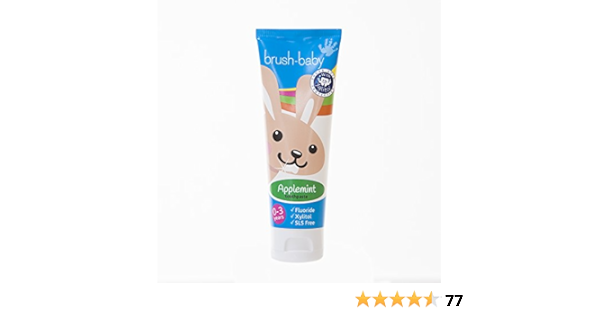 baby brush and toothpaste
