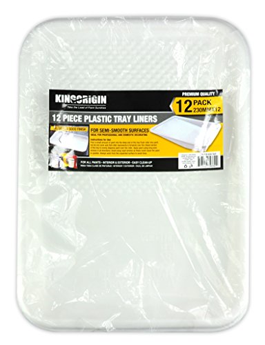 KingOrigin paint tray, 12 Piece Paint Tray Liner,tools,for paint rollers,paint kit, Sets 9-inch