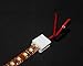 Alightings(tm) 2 Pin LED Strip Connector for 8mm Wide PCB Waterproof LED Strip Single Color 3528 5050 5630 2835 with 6 inches Cables Connect Strip to Power or Dimmer (DJ8XB-2, White, Pack of 10)