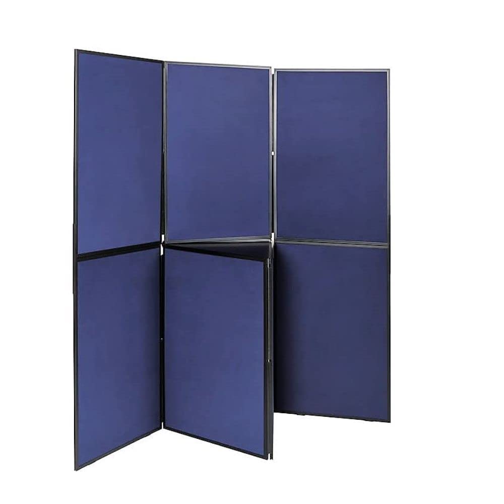 Q CONNECT Display Board with 7 Panel - Blue/Grey