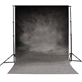 Showyou 3x5ft Black Grey Photography Backdrop Customized Studio Silk Photography Background Studio Props