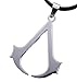 Generic 4 3.5cm Assassin's Creed Alloy Necklace Silver Pendant